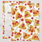 Pizza Slice Patroon Kaart (Voorkant / Achterkant)