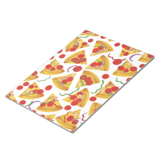 Pizza Slice Patroon Notitieblok (Schuin)