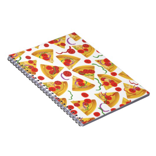 Pizza Slice Patroon Notitieboek (Rechterzijde)