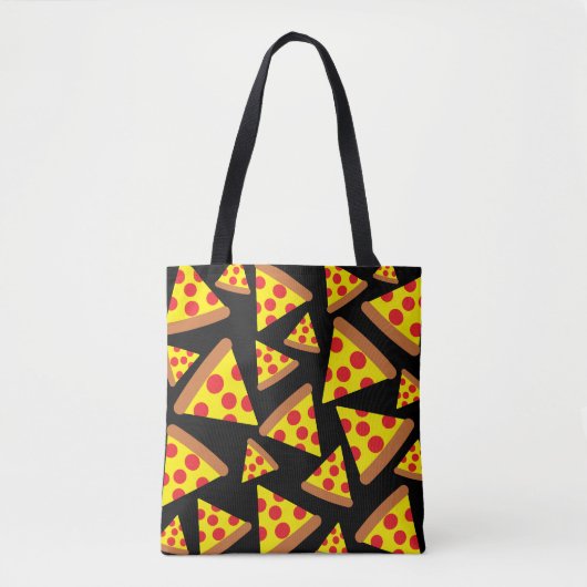 Pizza slice-patroon tote bag (Voorkant)