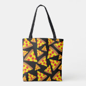 Pizza slice-patroon tote bag (Achterkant)