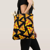 Pizza slice-patroon tote bag (Dichtbij)