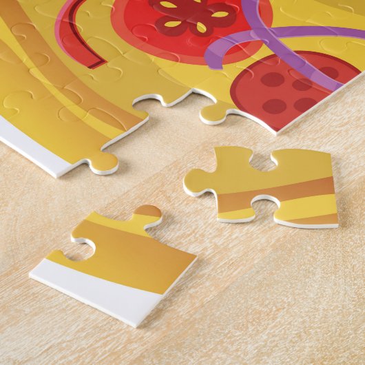 Pizza Slice Pattern Legpuzzel (Zijkant)