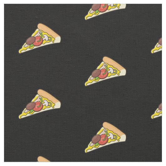 Pizza Slice Pattern Stof (Close Up)