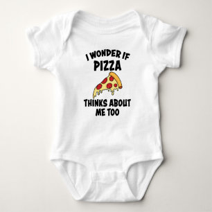 Pizza slice pizza grappig gezegde met cadeautje vo romper