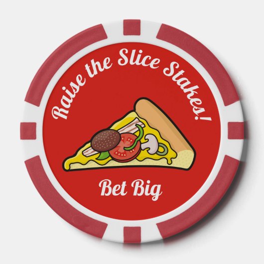 Pizza slice poker chips (Voorkant)