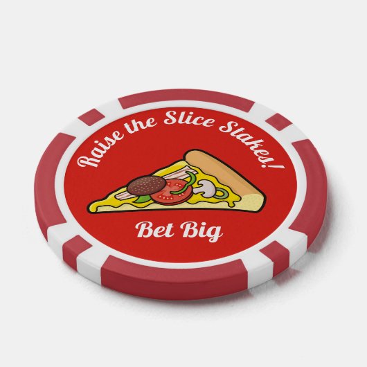 Pizza slice poker chips (Enkel)