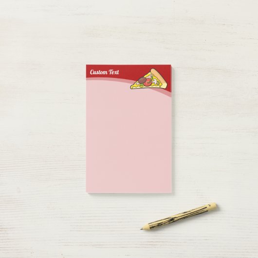 Pizza Slice Post-it® Notes (Op bureau)
