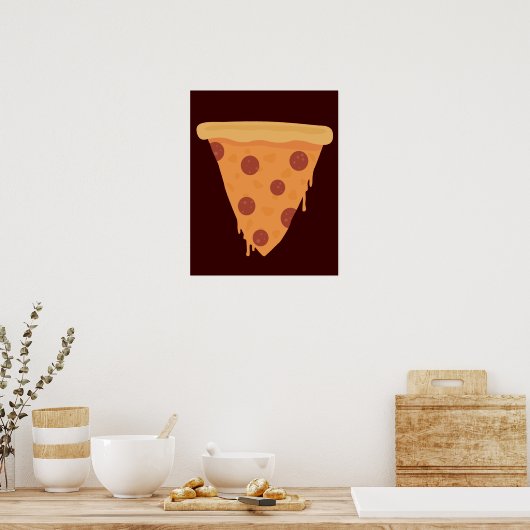 Pizza Slice Poster (Keuken)