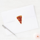 Pizza Slice Ronde Sticker (Envelop)