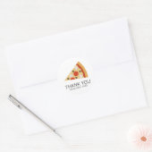 Pizza Slice Ronde Sticker (Envelop)