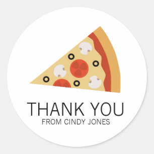 Pizza Slice Ronde Sticker