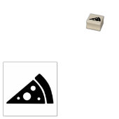 Pizza Slice Rubberstempel (Gestempeld)