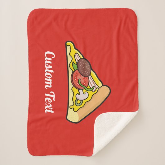 Pizza Slice Sherpa Blanket Sherpa Deken (Voorkant)