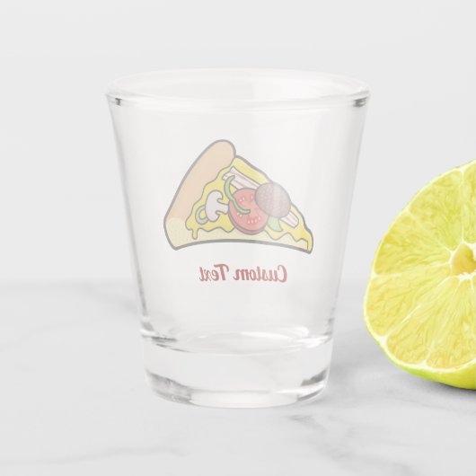 Pizza Slice Shot Glas (Achterkant)