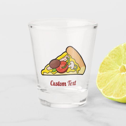 Pizza Slice Shot Glas (Voorkant)