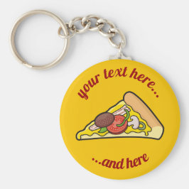 Pizza Slice-Sleutelhanger Sleutelhanger