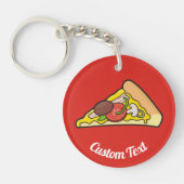 Pizza Slice-Sleutelhanger Sleutelhanger (Voorkant)