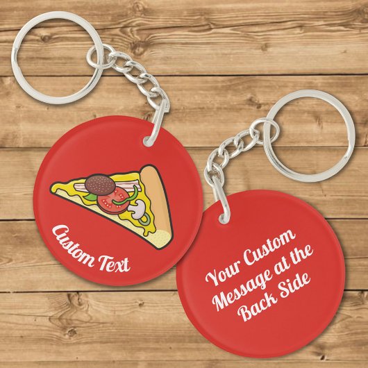Pizza Slice-Sleutelhanger Sleutelhanger