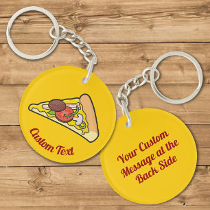 Pizza Slice-Sleutelhanger Sleutelhanger