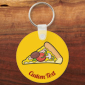 Pizza Slice-Sleutelhanger Sleutelhanger (Voorkant)