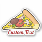 Pizza Slice Sticker (Voorkant)