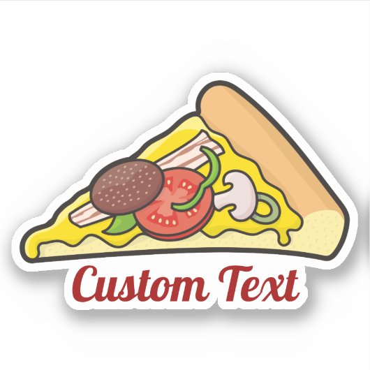Pizza Slice Sticker (Voorkant)