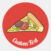 Pizza Slice Sticker (Voorkant)
