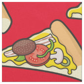 Pizza slice stof (Close Up)