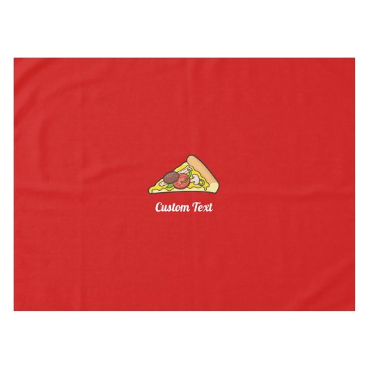 Pizza slice tafelkleed (Voorkant (Horizontaal))