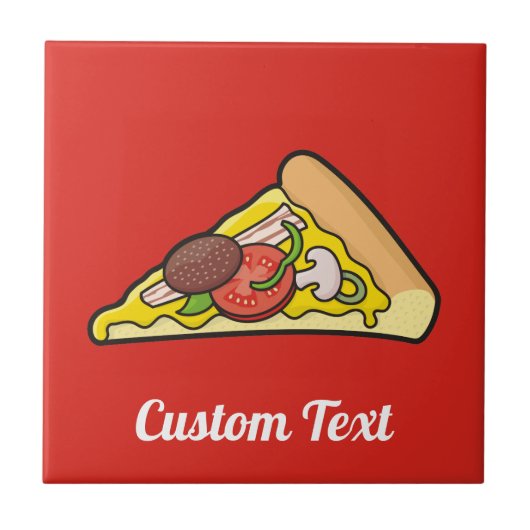 Pizza Slice Tile Tegeltje (Voorkant)