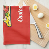 Pizza Slice Towel Theedoek (Quarter Fold)