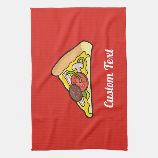 Pizza Slice Towel Theedoek (Verticaal)