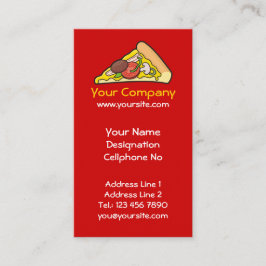 Pizza slice visitekaartje