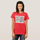 Pizza Slicer Retro Dames Ringer () T-shirt (Voorkant volledig)