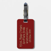 Pizza Slices Design Bagagelabel (Achterkant verticaal)