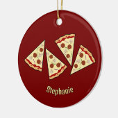 Pizza Slices Design Keramisch Ornament (Links)