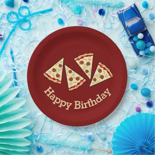 Pizza Slices Design Paper Party Bord (Feest)