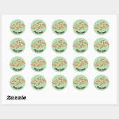 Pizza Slices Design Ronde Sticker (Vel)