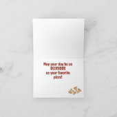 Pizza Slices Design Wenskaart Feestdagen Kaart (Binnen)