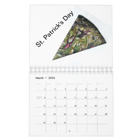 Pizza Slices Kalender (Mar 2026)