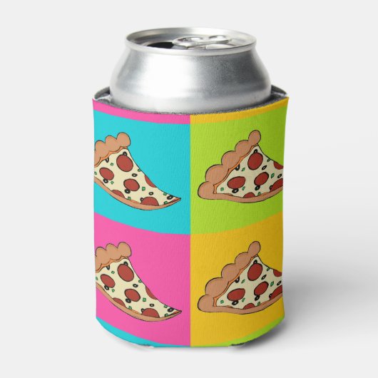 Pizza slices koelbox blikjeskoeler (Blikje Voorkant)