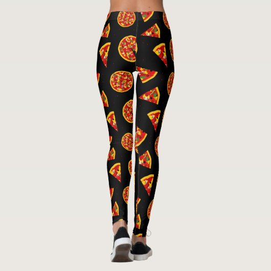 Pizza Slices Leuke Cartoon Leggings (Achterkant)