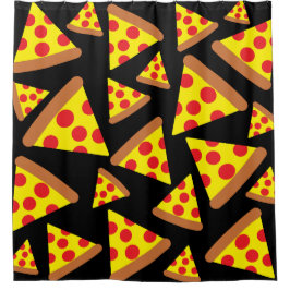 Pizza slices patroon ontwerp douchegordijn
