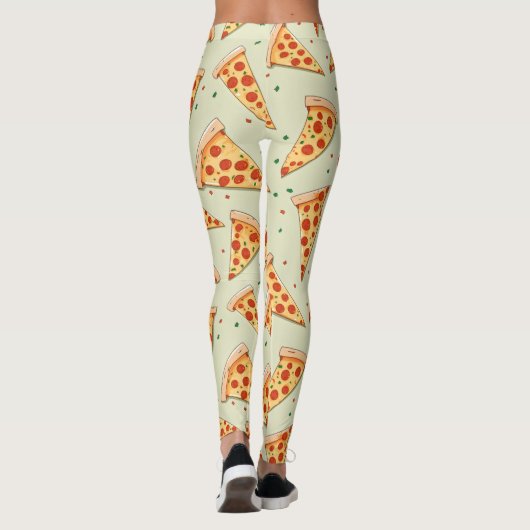 Pizza Slices Pattern Leggings (Achterkant)
