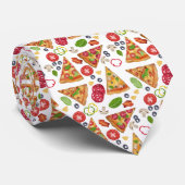 Pizza Slices Pattern Stropdas (Opgerold)