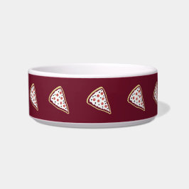 Pizza Slices Pet Bowl (Tomaat Rood) Voerbakje