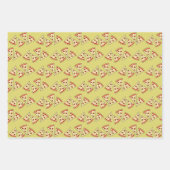 Pizza Slices Tiled Design Inpakpapier Vel (Voorkant)