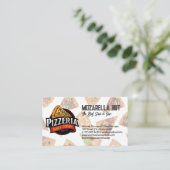 Pizza Slices | Winkeleigenaar Pizzeria Visitekaartje (Staand voorkant)