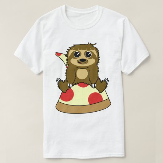 Pizza Sloth T-shirt (Design voorkant)